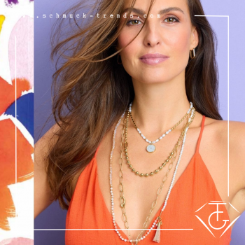 Halskette DOTTY 60 cm gold – CLIP&MIX